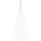 Albero di Natale Pennone Bianco Freddo 108 LED 180 cm Albero di Natale Pennone Bianco Freddo 108 LED 180 cm