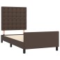 vidaXL Giroletto con Testiera Marrone 80x200 cm in Similpelle vidaXL Giroletto con Testiera Marrone 80x200 cm in Similpelle