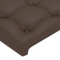 vidaXL Giroletto con Testiera Marrone 80x200 cm in Similpelle vidaXL Giroletto con Testiera Marrone 80x200 cm in Similpelle