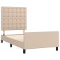vidaXL Giroletto con Testiera Cappuccino 80x200 cm in Similpelle