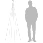 Albero di Natale Pennone Bianco Freddo 108 LED 180 cm Albero di Natale Pennone Bianco Freddo 108 LED 180 cm