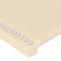 Testiera ad Orecchio Crema 93x16x78/88 cm in Tessuto