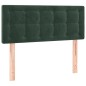 vidaXL Giroletto a Molle con Materasso Verde Scuro 90x190 cm Velluto