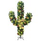 Cactus di Natale con Base e LED Verde 180 cm PVC Cactus di Natale con Base e LED Verde 180 cm PVC