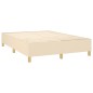 vidaXL Letto a Molle con Materasso e LED Crema 140x200 cm in Tessuto vidaXL Letto a Molle con Materasso e LED Crema 140x200 cm in Tessuto