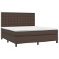vidaXL Giroletto Molle con Materasso e LED Marrone 160x200 cm vidaXL Giroletto Molle con Materasso e LED Marrone 160x200 cm