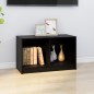 Mobile Porta TV Nero 70x33x42 cm in Legno Massello di Pino Mobile Porta TV Nero 70x33x42 cm in Legno Massello di Pino
