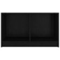 Mobile Porta TV Nero 70x33x42 cm in Legno Massello di Pino Mobile Porta TV Nero 70x33x42 cm in Legno Massello di Pino