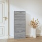 Scarpiera Grigio Sonoma 59x17x150 cm in Legno Multistrato Scarpiera Grigio Sonoma 59x17x150 cm in Legno Multistrato