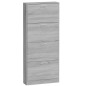 Scarpiera Grigio Sonoma 59x17x150 cm in Legno Multistrato Scarpiera Grigio Sonoma 59x17x150 cm in Legno Multistrato