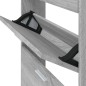 Scarpiera Grigio Sonoma 59x17x150 cm in Legno Multistrato Scarpiera Grigio Sonoma 59x17x150 cm in Legno Multistrato