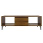 Tavolino da Salotto Rovere Marrone 103,5x60x35cm in Truciolato Tavolino da Salotto Rovere Marrone 103,5x60x35cm in Truciolato