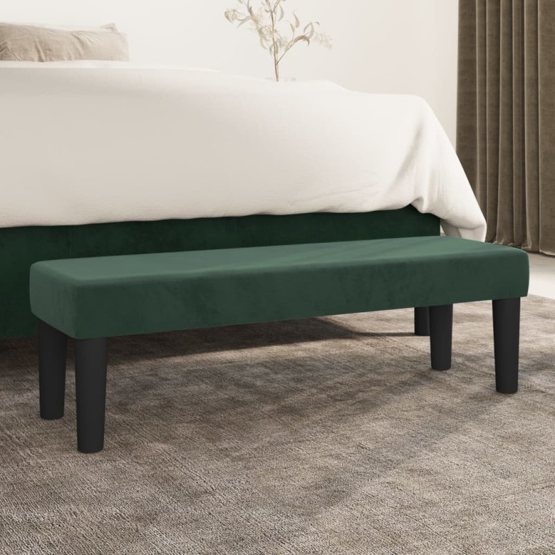 vidaXL Panca Verde Scuro 100x30x30 cm in Velluto vidaXL Panca Verde Scuro 100x30x30 cm in Velluto