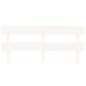 vidaXL Testiera per Letto Bianca 184x3x81 cm in Legno Massello di Pino