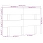 vidaXL Testiera per Letto Bianca 184x3x81 cm in Legno Massello di Pino
