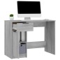 vidaXL Scrivania Grigio Sonoma 100x50x75 cm in Legno Multistrato