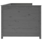 vidaXL Dormeuse Grigia 100x200 cm in Legno Massello di Pino