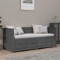 vidaXL Dormeuse Grigia 100x200 cm in Legno Massello di Pino