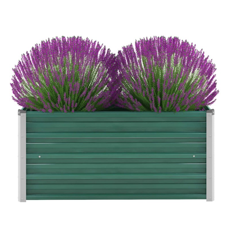 vidaXL Letto Rialzato Giardino in Acciaio Zincato 100x40x45 cm Verde vidaXL Letto Rialzato Giardino in Acciaio Zincato 100x40x45 cm Verde