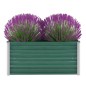 vidaXL Letto Rialzato Giardino in Acciaio Zincato 100x40x45 cm Verde vidaXL Letto Rialzato Giardino in Acciaio Zincato 100x40x45 cm Verde