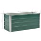 vidaXL Letto Rialzato Giardino in Acciaio Zincato 100x40x45 cm Verde vidaXL Letto Rialzato Giardino in Acciaio Zincato 100x40x45 cm Verde