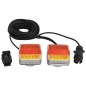 vidaXL Luci Rimorchio 2 pz Rosso 10,5x7,5x10 cm 12V Lampadina LED vidaXL Luci Rimorchio 2 pz Rosso 10,5x7,5x10 cm 12V Lampadina LED