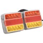 vidaXL Luci Rimorchio 2 pz Rosso 10,5x7,5x10 cm 12V Lampadina LED vidaXL Luci Rimorchio 2 pz Rosso 10,5x7,5x10 cm 12V Lampadina LED