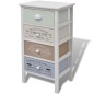 vidaXL Cassettiera in Stile Francese con 4 Cassetti in Legno vidaXL Cassettiera in Stile Francese con 4 Cassetti in Legno