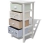 vidaXL Cassettiera in Stile Francese con 4 Cassetti in Legno vidaXL Cassettiera in Stile Francese con 4 Cassetti in Legno