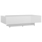 vidaXL Tavolino da Salotto Bianco Lucido 115x60x31cm Legno Multistrato vidaXL Tavolino da Salotto Bianco Lucido 115x60x31cm Legno Multistrato