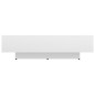 vidaXL Tavolino da Salotto Bianco Lucido 115x60x31cm Legno Multistrato vidaXL Tavolino da Salotto Bianco Lucido 115x60x31cm Legno Multistrato