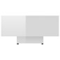 vidaXL Tavolino da Salotto Bianco Lucido 115x60x31cm Legno Multistrato vidaXL Tavolino da Salotto Bianco Lucido 115x60x31cm Legno Multistrato