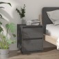vidaXL Comodini 2 pz Grigi 40x35x50 cm in Legno Massello di Pino vidaXL Comodini 2 pz Grigi 40x35x50 cm in Legno Massello di Pino