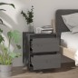 vidaXL Comodini 2 pz Grigi 40x35x50 cm in Legno Massello di Pino vidaXL Comodini 2 pz Grigi 40x35x50 cm in Legno Massello di Pino