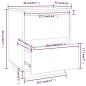 vidaXL Comodini 2 pz Grigi 40x35x50 cm in Legno Massello di Pino vidaXL Comodini 2 pz Grigi 40x35x50 cm in Legno Massello di Pino