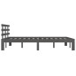vidaXL Giroletto Grigio in Legno Massello 160x200 cm vidaXL Giroletto Grigio in Legno Massello 160x200 cm