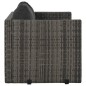 vidaXL Set da Pranzo per Esterni 3 pz con Cuscini in Polyrattan Grigio vidaXL Set da Pranzo per Esterni 3 pz con Cuscini in Polyrattan Grigio