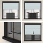 vidaXL Zanzariera Allungabile per Finestre Marrone (75-143)x50 cm