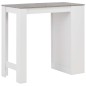 vidaXL Tavolo da Bar con Ripiano Bianco 110x50x103 cm vidaXL Tavolo da Bar con Ripiano Bianco 110x50x103 cm