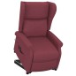  vidaXL Poltrona Alzapersona Rosso Vino Tessuto