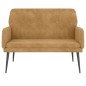 Panca Marrone 108x79x79 cm in Velluto