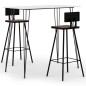 vidaXL Set da Bar 3 pz Bianco vidaXL Set da Bar 3 pz Bianco