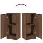 Credenza Rovere Marrone 30x30x70 cm in Legno Multistrato Credenza Rovere Marrone 30x30x70 cm in Legno Multistrato