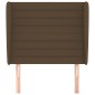 vidaXL Testiera ad Orecchio Marrone Scuro 103x23x118/128 cm in Tessuto vidaXL Testiera ad Orecchio Marrone Scuro 103x23x118/128 cm in Tessuto