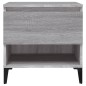 Tavolino Grigio Sonoma 50x46x50 cm in Legno Multistrato Tavolino Grigio Sonoma 50x46x50 cm in Legno Multistrato