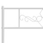 vidaXL Giroletto con Testiera Metallo Bianco 160x200 cm vidaXL Giroletto con Testiera Metallo Bianco 160x200 cm