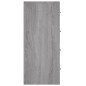 vidaXL Credenza con 4 Cassetti 60x30,5x71 cm Grigio sonoma vidaXL Credenza con 4 Cassetti 60x30,5x71 cm Grigio sonoma
