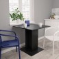 vidaXL Tavolo da Pranzo Nero 80x80x75 cm in Legno Multistrato vidaXL Tavolo da Pranzo Nero 80x80x75 cm in Legno Multistrato