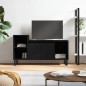 vidaXL Mobile Porta TV Nero 100x35x55 cm in Legno Multistrato vidaXL Mobile Porta TV Nero 100x35x55 cm in Legno Multistrato
