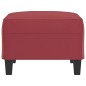 vidaXL Poggiapiedi Rosso Vino 70x55x41 cm in Similpelle vidaXL Poggiapiedi Rosso Vino 70x55x41 cm in Similpelle